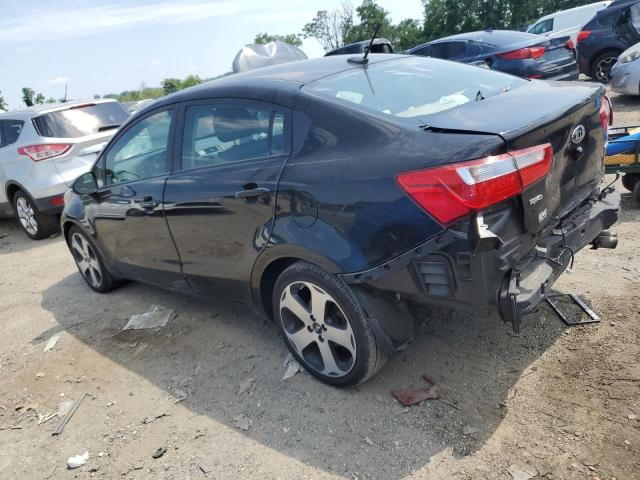 KNADN4A32D6149979 - 2013 KIA RIO EX BLACK photo 2