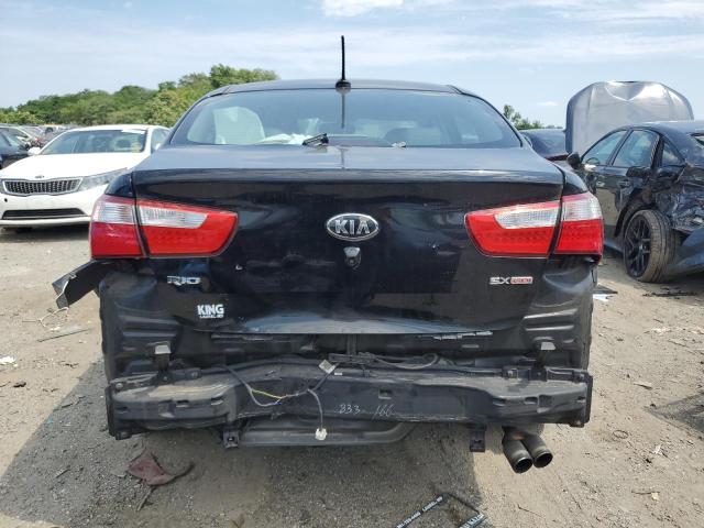 KNADN4A32D6149979 - 2013 KIA RIO EX BLACK photo 6