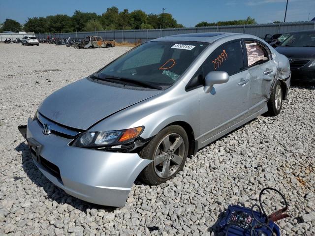 1HGFA16877L132970 - 2007 HONDA CIVIC EX SILVER photo 2