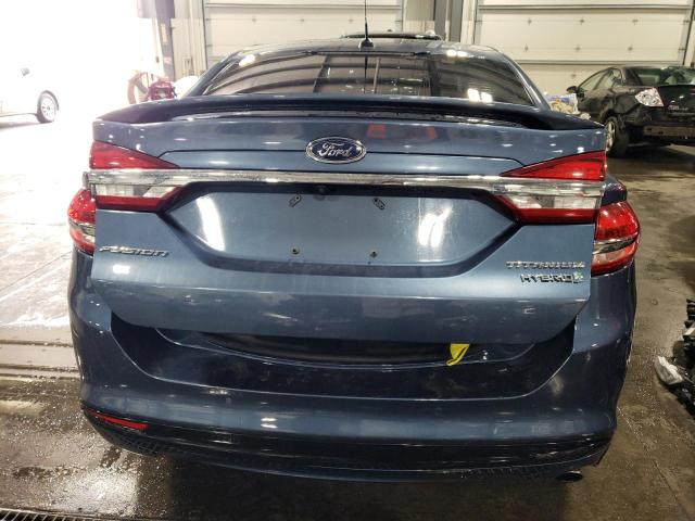 3FA6P0RU9JR101797 - 2018 FORD FUSION TITANIUM/PLATINUM HEV BLUE photo 6