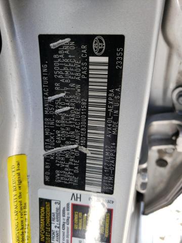 4T1BD1EB3DU011582 - 2013 TOYOTA AVALON HYBRID SILVER photo 13