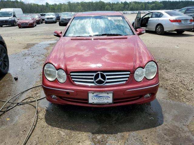 WDBTJ65J84F070541 - 2004 MERCEDES-BENZ CLK 320C RED photo 5