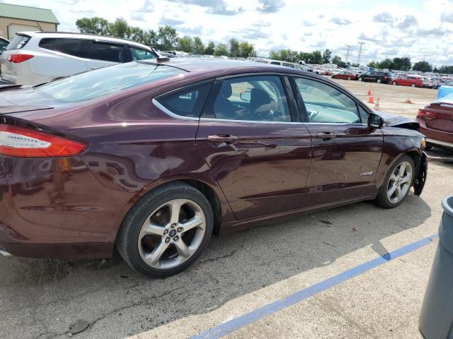 3FA6P0LU2DR219252 - 2013 FORD FUSION SE HYBRID BURGUNDY photo 3