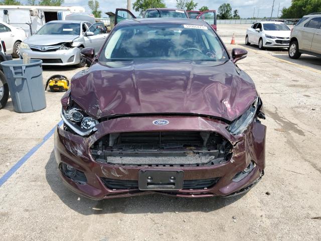 3FA6P0LU2DR219252 - 2013 FORD FUSION SE HYBRID BURGUNDY photo 5