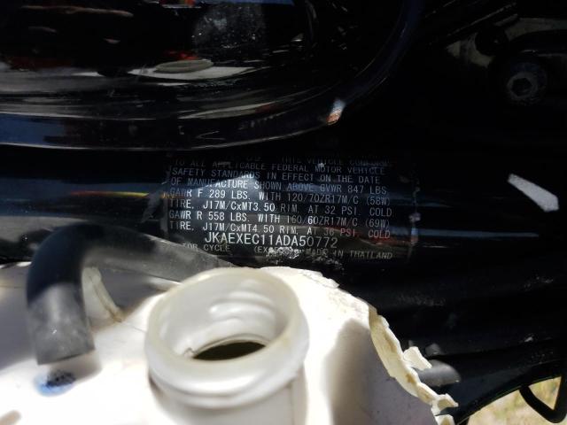 JKAEXEC11ADA50772 - 2010 KAWASAKI EX650 C 绿色 照片 8