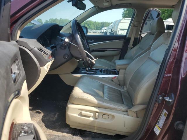5FRYD4H47EB007833 - 2014 ACURA MDX TECHNOLOGY Темно-червоний фото 7