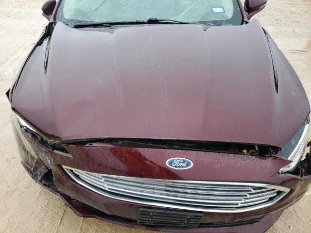 3FA6P0HD6HR348870 - 2017 FORD FUSION SE BURGUNDY photo 11