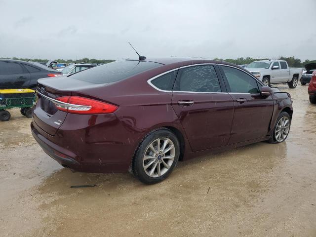 3FA6P0HD6HR348870 - 2017 FORD FUSION SE BURGUNDY photo 3