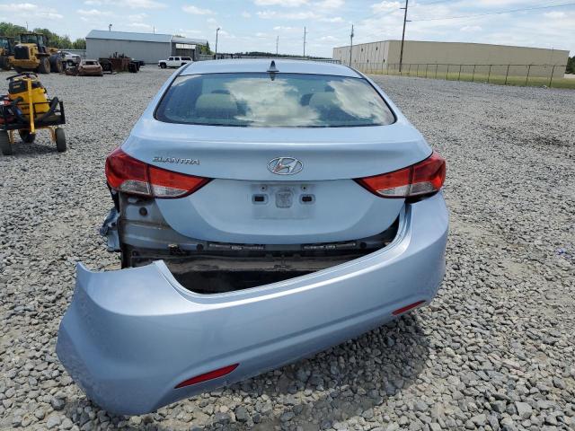 KMHDH4AEXBU152984 - 2011 HYUNDAI ELANTRA GLS BLUE photo 6