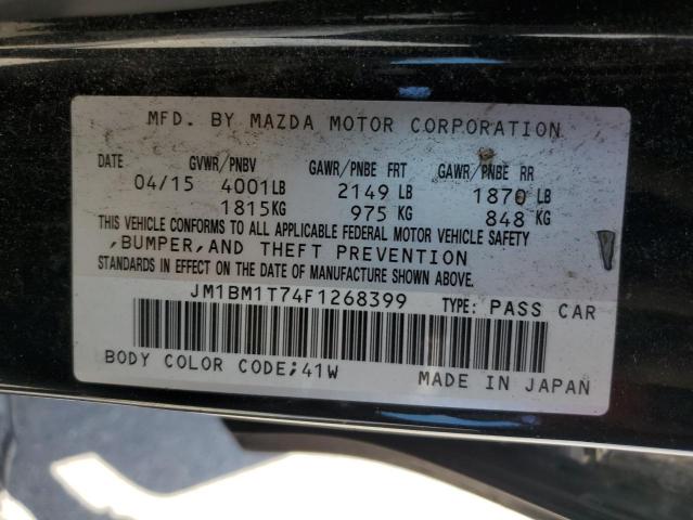 JM1BM1T74F1268399 - 2015 MAZDA 3 SV GRAY photo 12