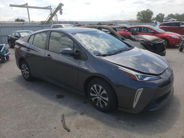 JTDL9MFU0M3023528 - 2021 TOYOTA PRIUS LE GRAY photo 4