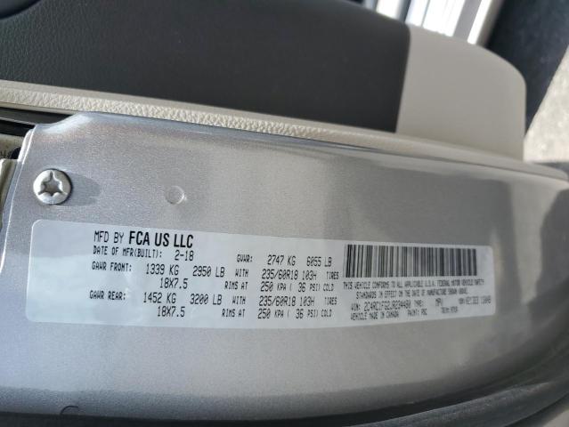 2C4RC1FG2JR234480 - 2018 CHRYSLER PACIFICA TOURING PLUS Gümüş foto 13