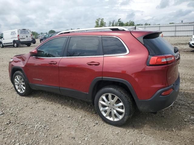 1C4PJLDB7HW527065 - 2017 JEEP CHEROKEE LIMITED RED photo 2