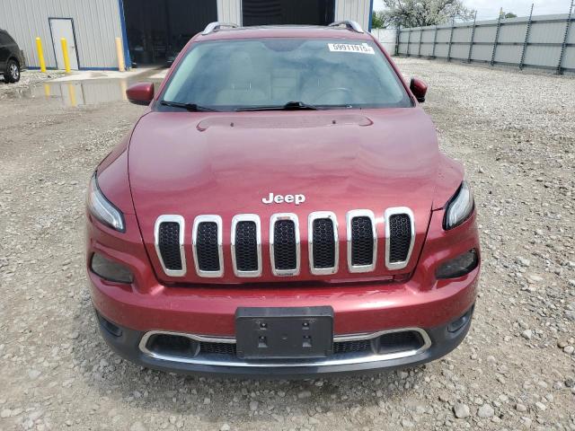 1C4PJLDB7HW527065 - 2017 JEEP CHEROKEE LIMITED RED photo 5