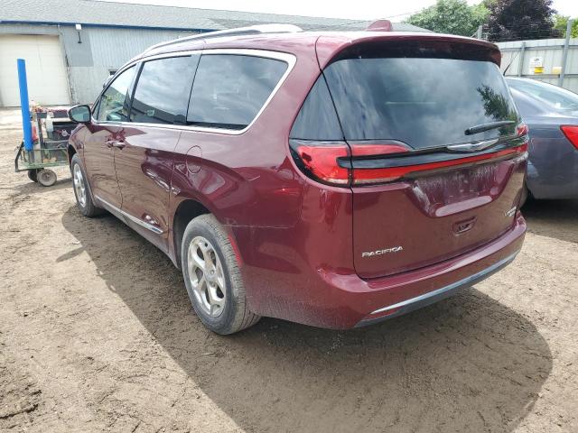 2C4RC3GG6MR600049 - 2021 CHRYSLER PACIFICA LIMITED BURGUNDY photo 2