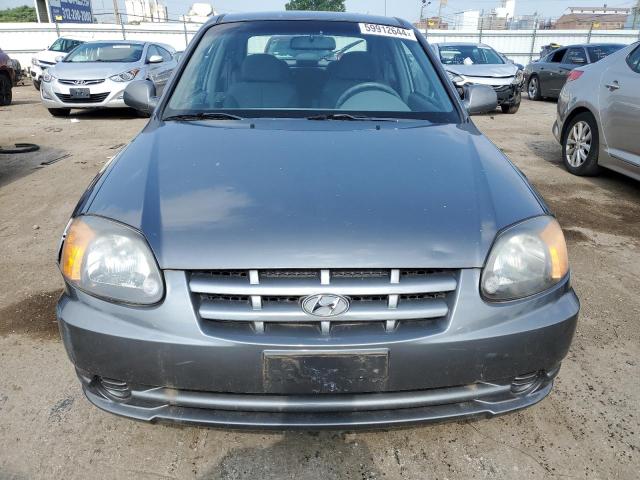 KMHCG35C93U274450 - 2003 HYUNDAI ACCENT GL SILVER photo 5