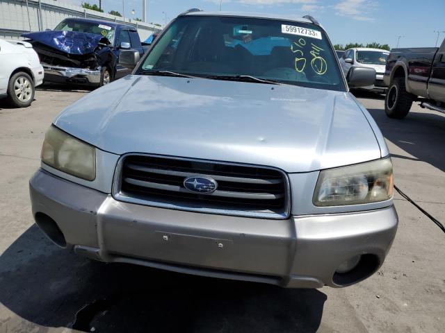 JF1SG656X4H717510 - 2004 SUBARU FORESTER 2.5XS Серебристый фото 5