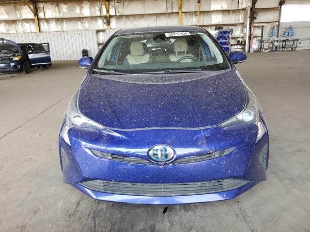 JTDKBRFU0J3065805 - 2018 TOYOTA PRIUS BLUE photo 5