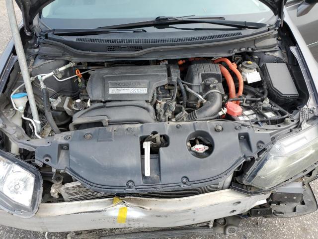 19XFB4F39DE003408 - 2013 HONDA CIVIC HYBRID L GRAY photo 11