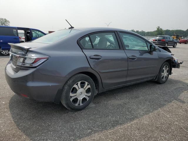 19XFB4F39DE003408 - 2013 HONDA CIVIC HYBRID L GRAY photo 3