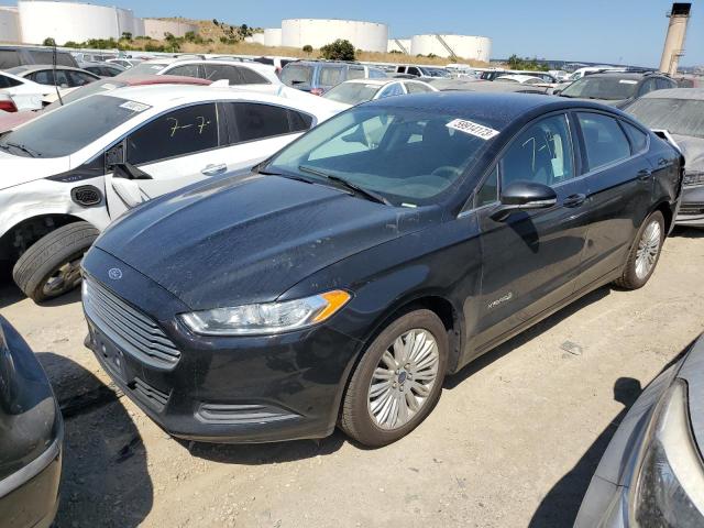 3FA6P0LU0GR387122 - 2016 FORD FUSION SE HYBRID BLACK photo 1