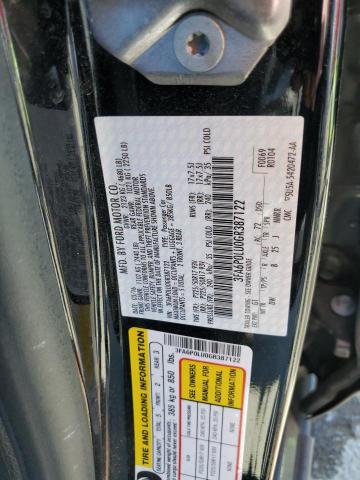 3FA6P0LU0GR387122 - 2016 FORD FUSION SE HYBRID BLACK photo 12