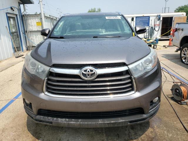 5TDJKRFH4GS502677 - 2016 TOYOTA HIGHLANDER XLE GRAY photo 5