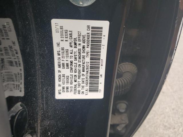 1HGCR2F57HA268312 - 2017 HONDA ACCORD SPORT Черный фото 12