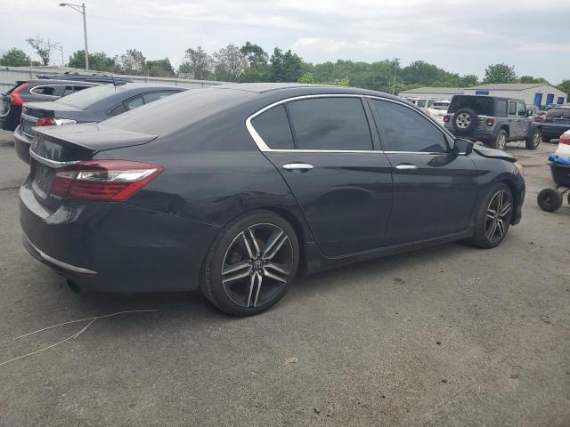1HGCR2F57HA268312 - 2017 HONDA ACCORD SPORT Черный фото 3