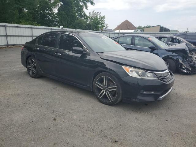 1HGCR2F57HA268312 - 2017 HONDA ACCORD SPORT Черный фото 4