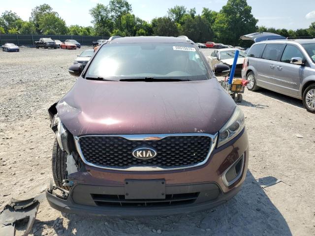 5XYPG4A3XHG275505 - 2017 KIA SORENTO LX BURGUNDY photo 5