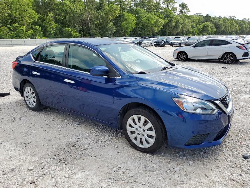 3N1AB7AP4KY254762 - 2019 NISSAN SENTRA S 蓝色 照片 4