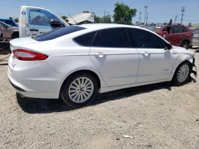 3FA6P0LU4GR281918 - 2016 FORD FUSION SE HYBRID WHITE photo 3