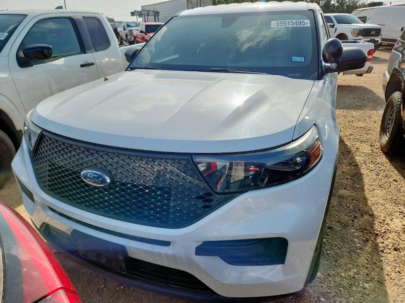 1FM5K8AB2MGB18333 - 2021 FORD EXPLORER POLICE INTERCEPTOR WHITE photo 5