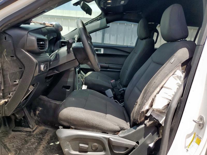 1FM5K8AB2MGB18333 - 2021 FORD EXPLORER POLICE INTERCEPTOR WHITE photo 7