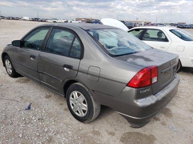 1HGES16395L006202 - 2005 HONDA CIVIC DX VP رمادي صورة 2