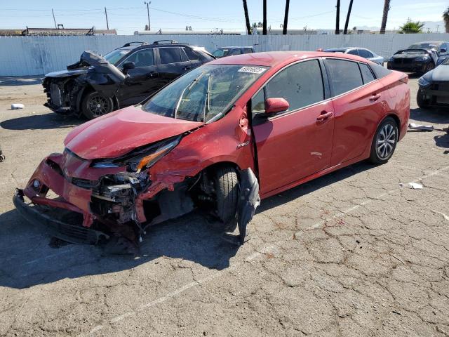 JTDL9MFU2M3028634 - 2021 TOYOTA PRIUS LE RED photo 1