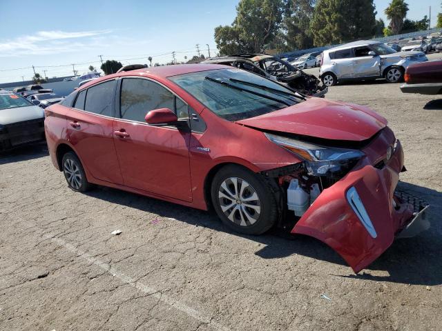 JTDL9MFU2M3028634 - 2021 TOYOTA PRIUS LE RED photo 4