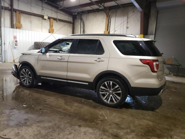 1FM5K8HT9HGE32422 - 2017 FORD EXPLORER PLATINUM BEIGE photo 2