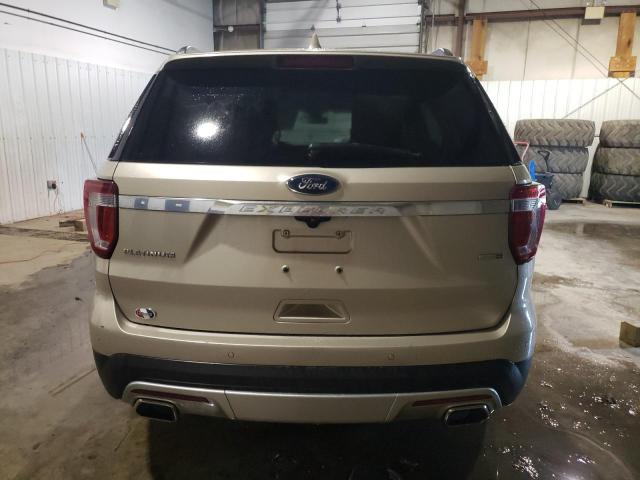 1FM5K8HT9HGE32422 - 2017 FORD EXPLORER PLATINUM BEIGE photo 6