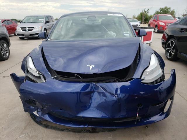 5YJ3E1EB7NF186577 - 2022 TESLA MODEL 3 BLUE photo 5