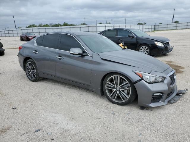 JN1BV7AP2EM676001 - 2014 INFINITI Q50 BASE GRAY photo 4