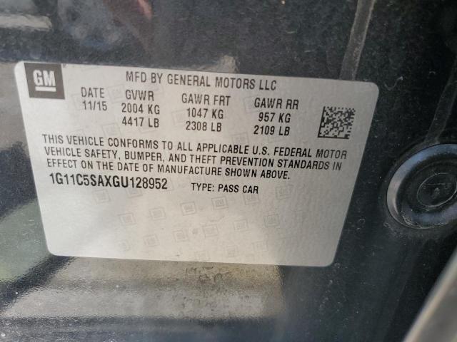 1G11C5SAXGU128952 - 2016 CHEVROLET MALIBU LIM LT 黑色 照片 13