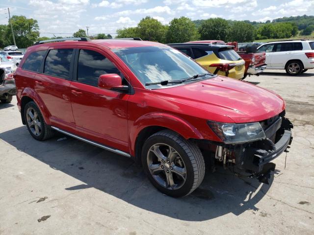 3C4PDCGG7FT654450 - 2015 DODGE JOURNEY CROSSROAD MAROON photo 4