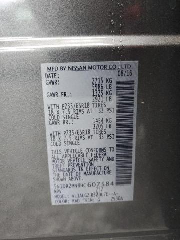 5N1DR2MN8HC607584 - 2017 NISSAN PATHFINDER S GRAY photo 13