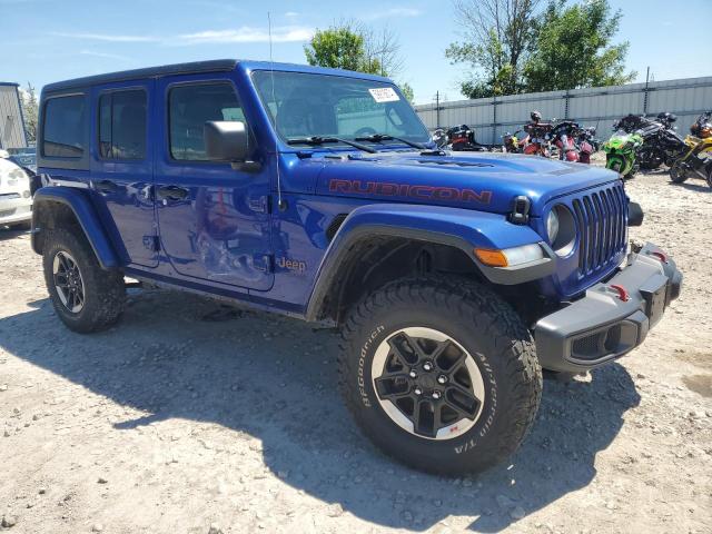 1C4HJXFG1JW292611 - 2018 JEEP WRANGLER RUBICON BLUE photo 4