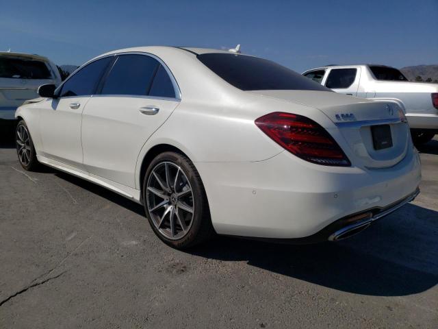 WDDUG6GBXJA363477 - 2018 MERCEDES-BENZ S 450 WHITE photo 2