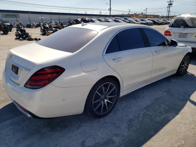 WDDUG6GBXJA363477 - 2018 MERCEDES-BENZ S 450 WHITE photo 3