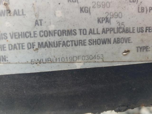 5WUBU1019DF030453 - 2013 UTILITY TRAILER Սև լուսանկար 10