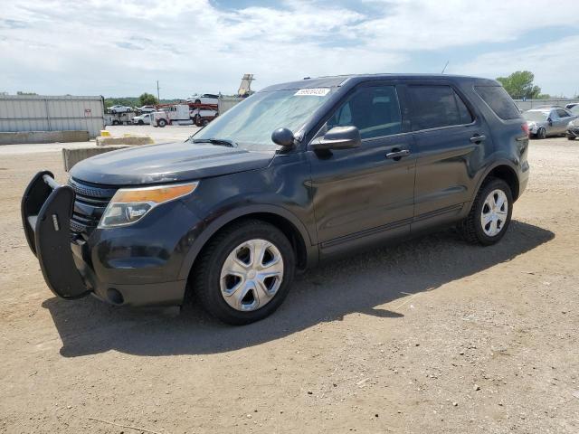 1FM5K8AR8EGA70710 - 2014 FORD EXPLORER POLICE INTERCEPTOR BLACK photo 1